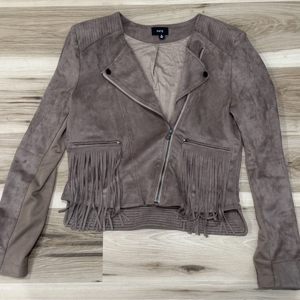 Fate Tan Fringe Jacket Women’s Medium